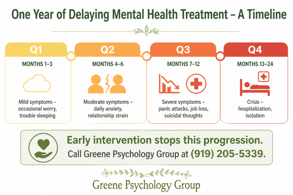 consequences of delaying mental health treatment